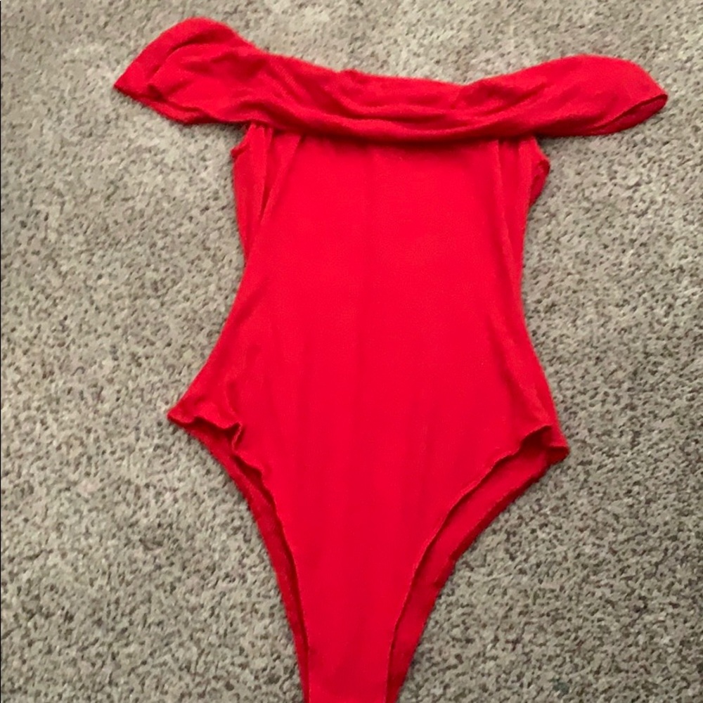 Forever 21 off the shoulder body suit